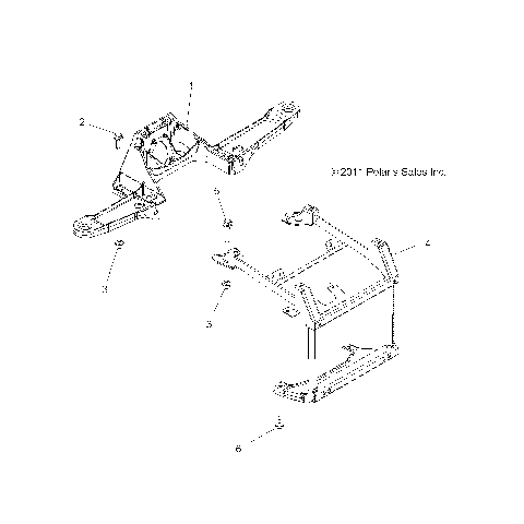 BODY, FRONT RACK SUPPORT - A14YN8EAJ/EAT (49MVRACKMTG12SP850)