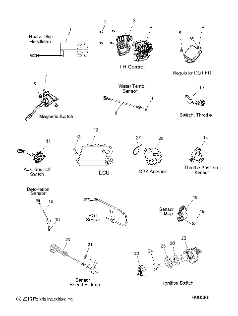 ELECTRICAL, SWITCHES, SENSORS and COMPONENTS - S19DCL6PS/6PEM ALL OPTIONS (600386)