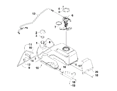 GAS TANK ASSEMBLY (VIN: 4UF10ATV5AT202942 and Up) [300826]