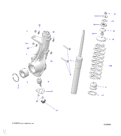 SUSPENSION, FRONT STRUT - A26SEE57F1/C1/E1 (C103004)
