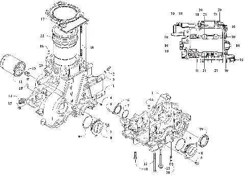 CRANKCASE ASSEMBLY  [304059]