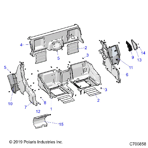 BODY, REAR CLOSEOFF AND FENDERS - G21GXD99AJ/AZ/BJ/BZ (C700858)