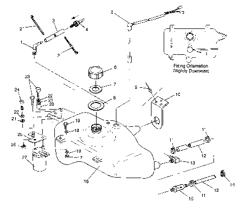 OIL TANK SLX 780 B964287 and Intl. SLX 780 I964287 (4937443744A012)