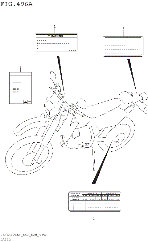 LABEL (DR-Z400SL5 E03)