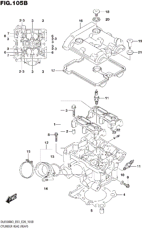 CYLINDER HEAD (REAR)