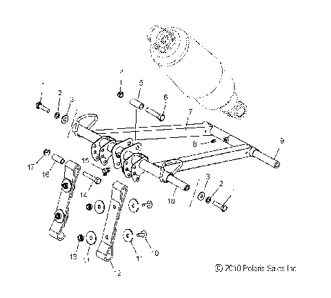 SUSPENSION, TORQUE ARM, FRONT - S11CW8GSA/GSB/GST/GEA (49SNOWFTA11800SB)