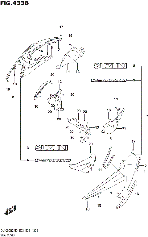 SIDE COVER (DL1050RQ)