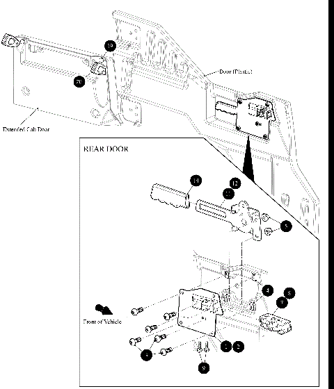 DOOR LATCH - REAR DOOR [302448]