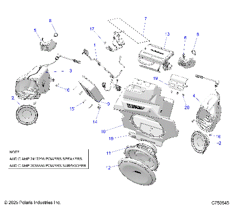ELECTRICAL, AUDIO, FRONT - Z25RPD2KAK/BK/AJ/BJ/AM/BM (C750845)