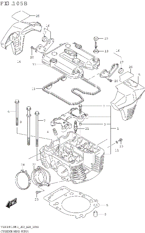 CYLINDER HEAD (REAR)