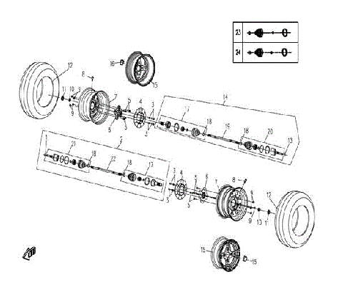 FRONT WHEEL ASSY