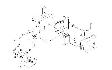 BATTERY AND STARTER ASSEMBLY [94387]