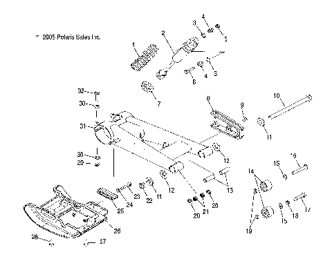 SUSPENSION, REAR, SWING ARM - A07GJ50AA/AB/AC (4999201849920184B07)