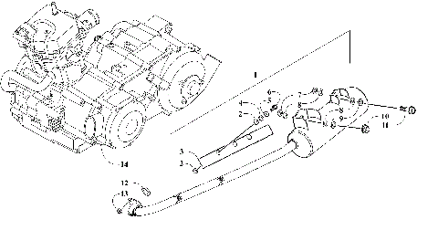 ENGINE AND EXHAUST ASSEMBLY [301260]