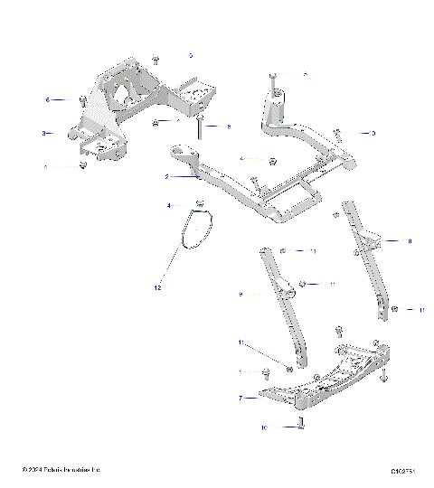 BODY, FRONT RACK SUPPORT - A25SVA85A4 (C102751)