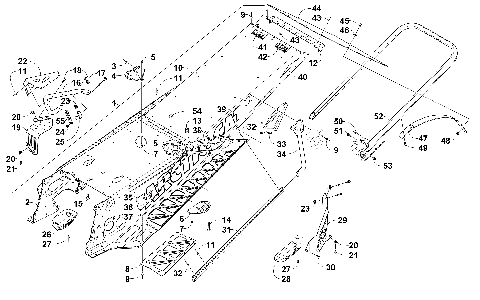 TUNNEL, REAR BUMPER, AND SNOWFLAP ASSEMBLY [95843]