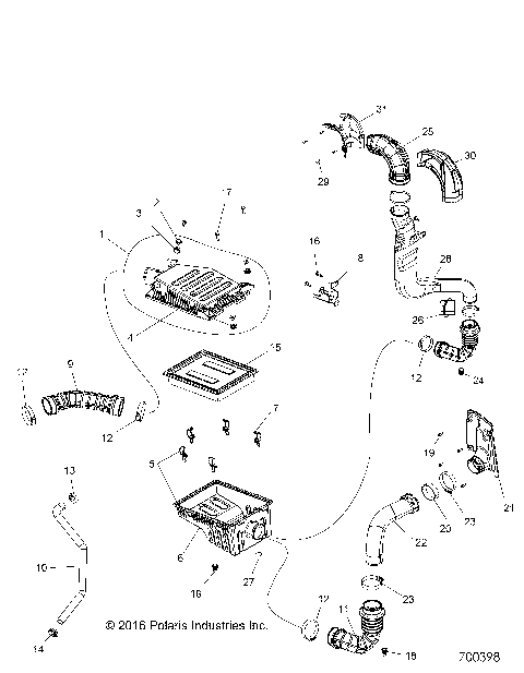 ENGINE, AIR INTAKE SYSTEM - R16RT_87 ALL OPTIONS (700398)