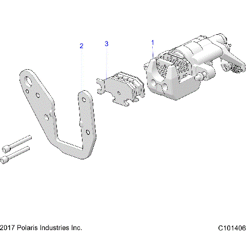 BRAKES, REAR CALIPER -  A19HAA15N7 (C101406)