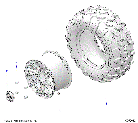 WHEELS, REAR - G24GAP99 (C750042)