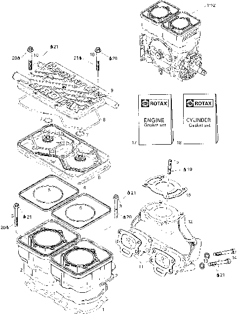 01- Cylinder And Exhaust Manifold