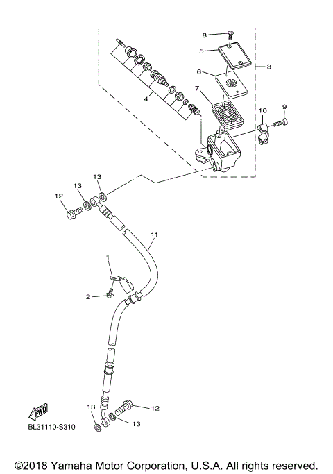 FRONT MASTER CYLINDER