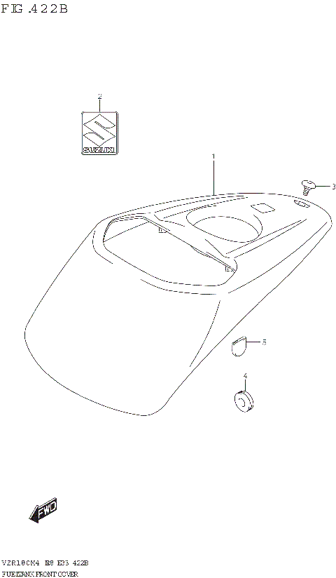 FUEL TANK FRONT COVER (VZR1800:E33)