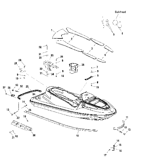 HULL and BODY - W005197D (4955815581A007)