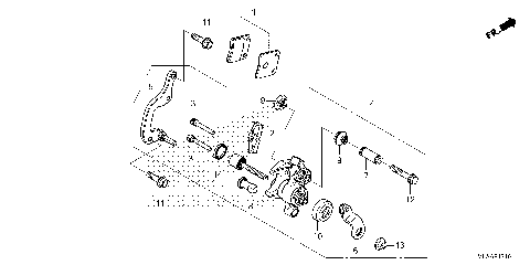 PARKING BRAKE CALIPER