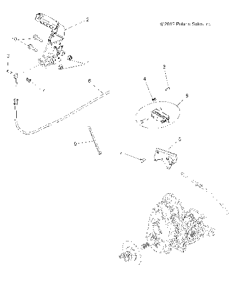 BRAKES, PARK BRAKE ASM. - R14RC08GC/GJ/FJ (49RGRBRAKEPARK13EV)