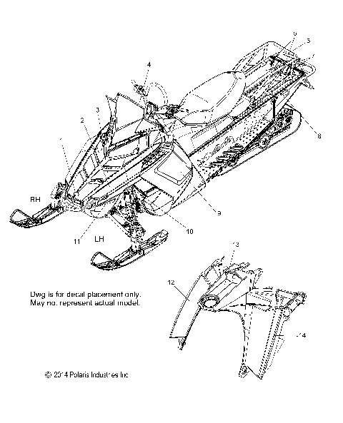 BODY, DECAL - S15CS6GSL/GEL (49SNOWDECAL15600VOY)