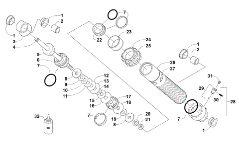 FRONT SUSPENSION SHOCK ABSORBER