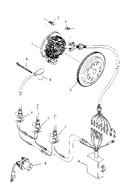 MAGNETO ASSEMBLY  SLT 750 B954170 (4930563056C006)