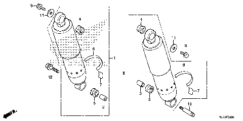 REAR SHOCK ABSORBER (1)