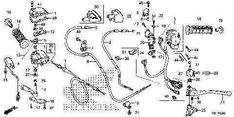 HANDLE LEVER@SWITCH@CABLE
