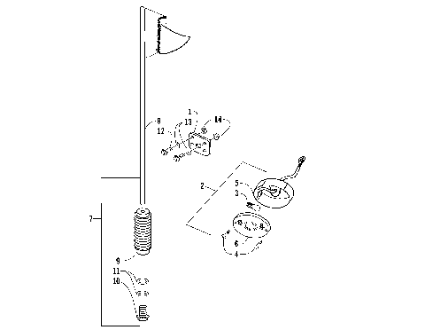 BRAKELIGHT AND FLAG ASSEMBLIES [78541]