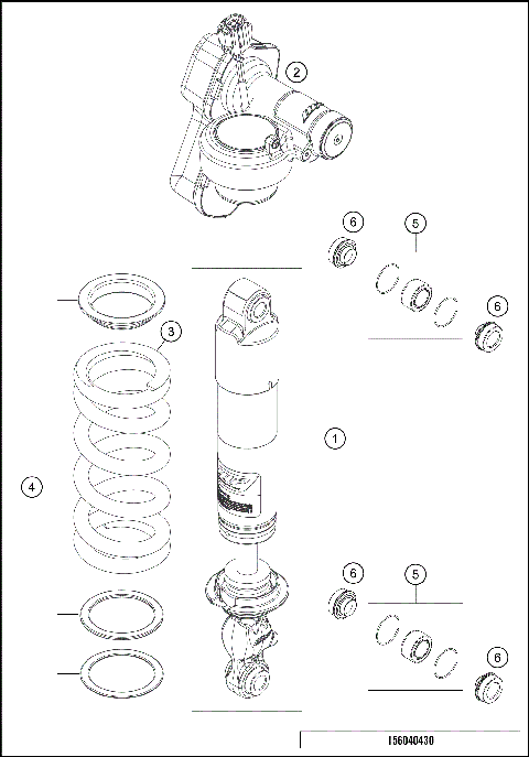 SHOCK ABSORBER DISASSEMBLED