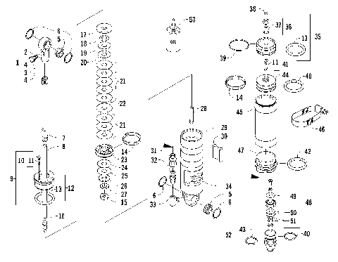 REAR SUSPENSION REAR ARM SHOCK ABSORBER [94042]