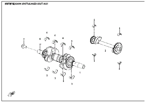 CRANKSHAFT & BALANCER SHAFT