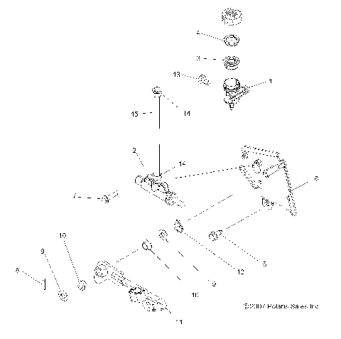 BRAKES, BRAKE PEDAL and MASTER CYLINDER - A08MN76AF/AL/AQ/AR/AS/AT/AX (49ATVBRAKEFOOT08SP800EFI)