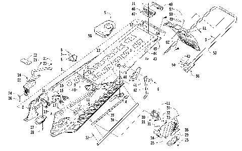 TUNNEL, REAR BUMPER, AND SNOWFLAP ASSEMBLY [99080]