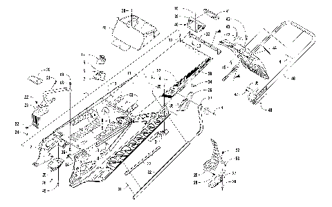 TUNNEL, REAR BUMPER, AND SNOWFLAP ASSEMBLY [105012]