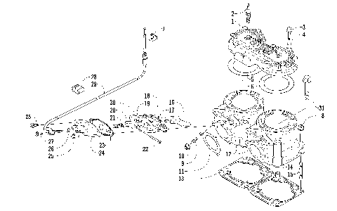 CYLINDER AND HEAD ASSEMBLY [88799]