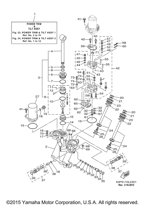 POWER TRIM TILT ASSY 1