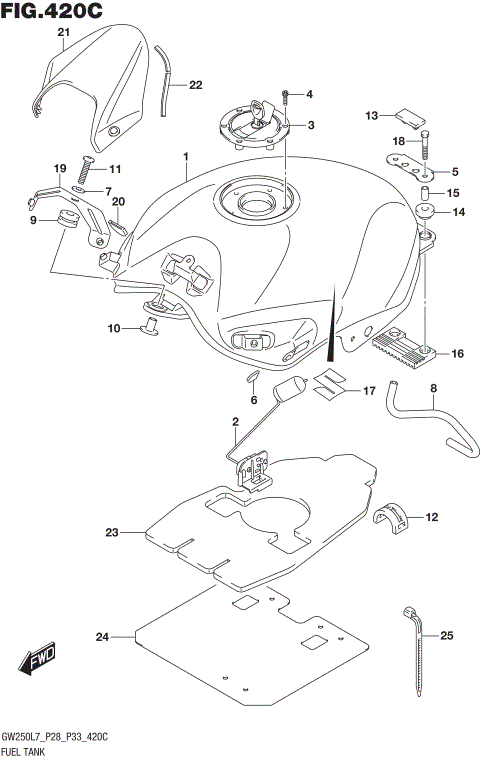 FUEL TANK (GW250L7 P33)