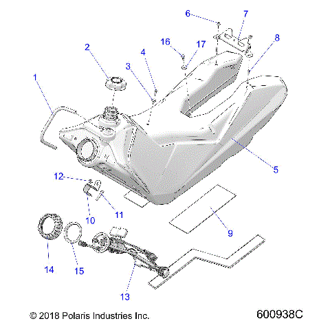 FUEL SYSTEM, FUEL TANK ASM. - S21EEC8RS ALL OPTIONS (600938C)