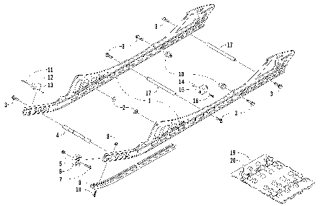 SLIDE RAIL AND TRACK ASSEMBLY [98976]