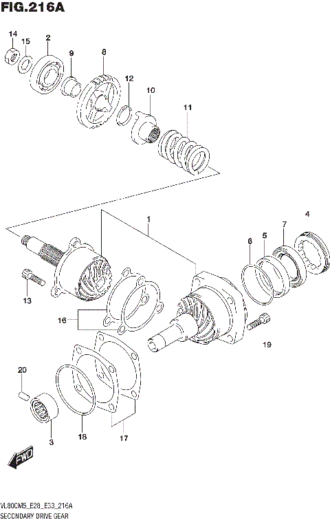 SECONDARY DRIVE GEAR