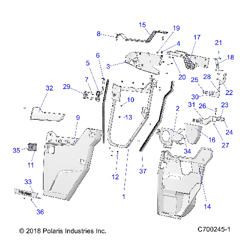 BODY, FRONT DOORS - R19RSM99AL (C700245-1)