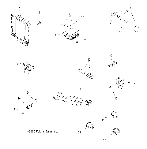 ELECTRICAL, SWITCHES, SENSORS, ECU and CONTROL MODULES - A10ZX55AL/AT/AX (49ATVSWITCHES10SP550)
