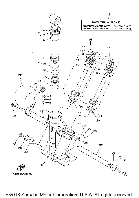 POWER TRIM TILT ASSY 1